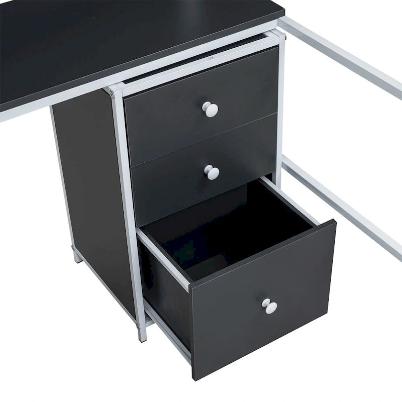 Metall-Hochbett mit Bücherregal, Schreibtisch und Schrank