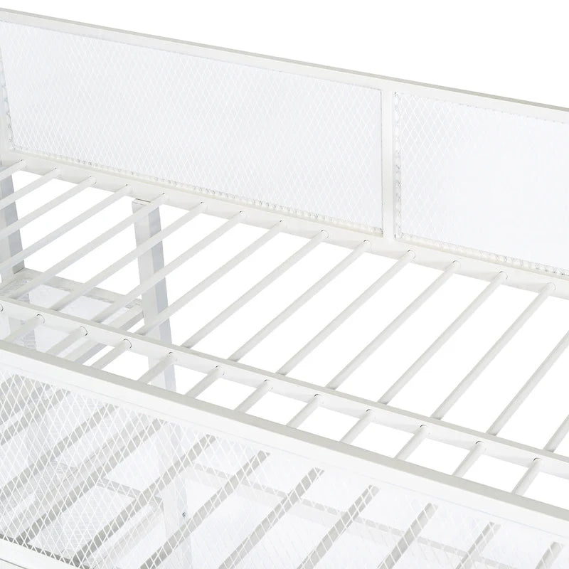 Cama alta de metal de tamaño Twin