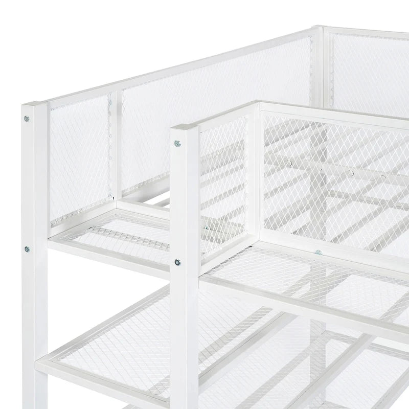 Cama alta de metal de tamaño Twin