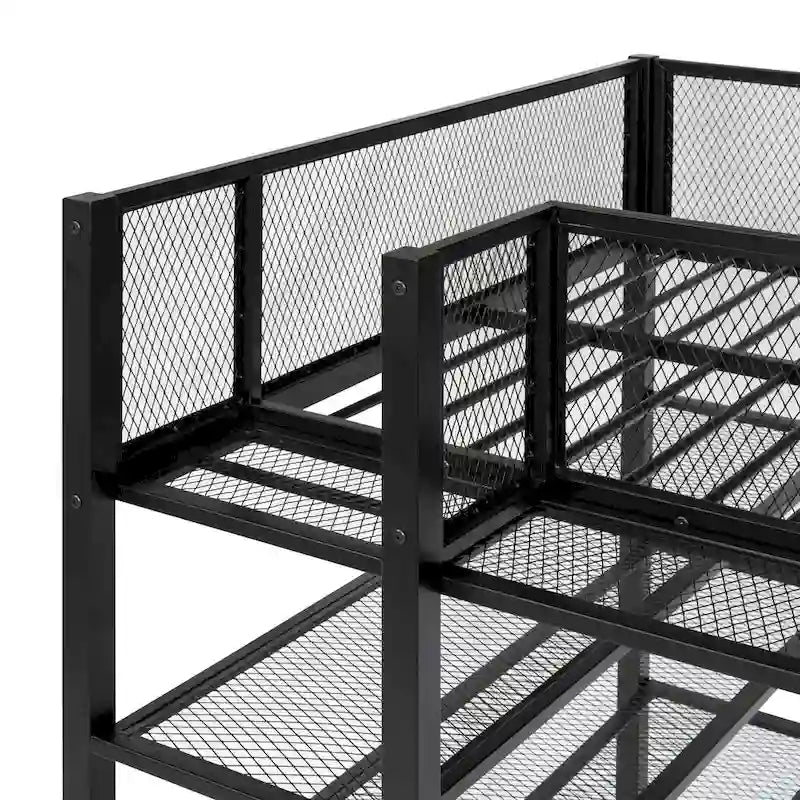 Cama alta de metal de tamaño Twin