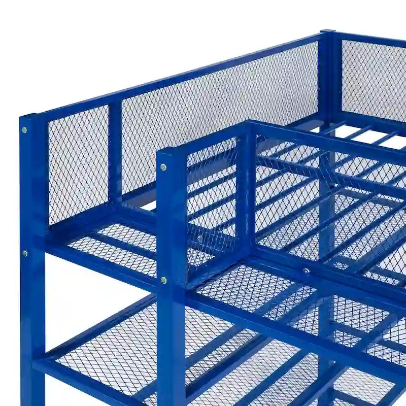 Cama alta de metal de tamaño Twin