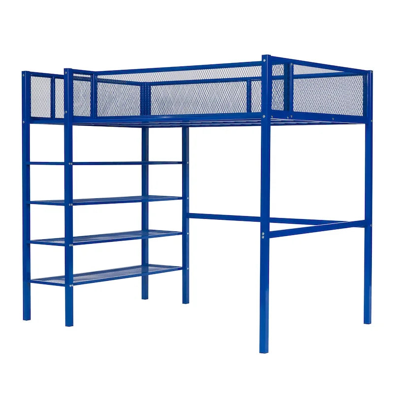 Cama alta de metal de tamaño Twin