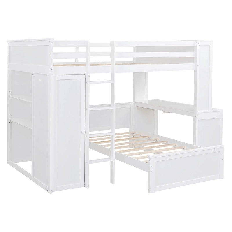 Full size Loft Bed with a twin size Stand-alone bed